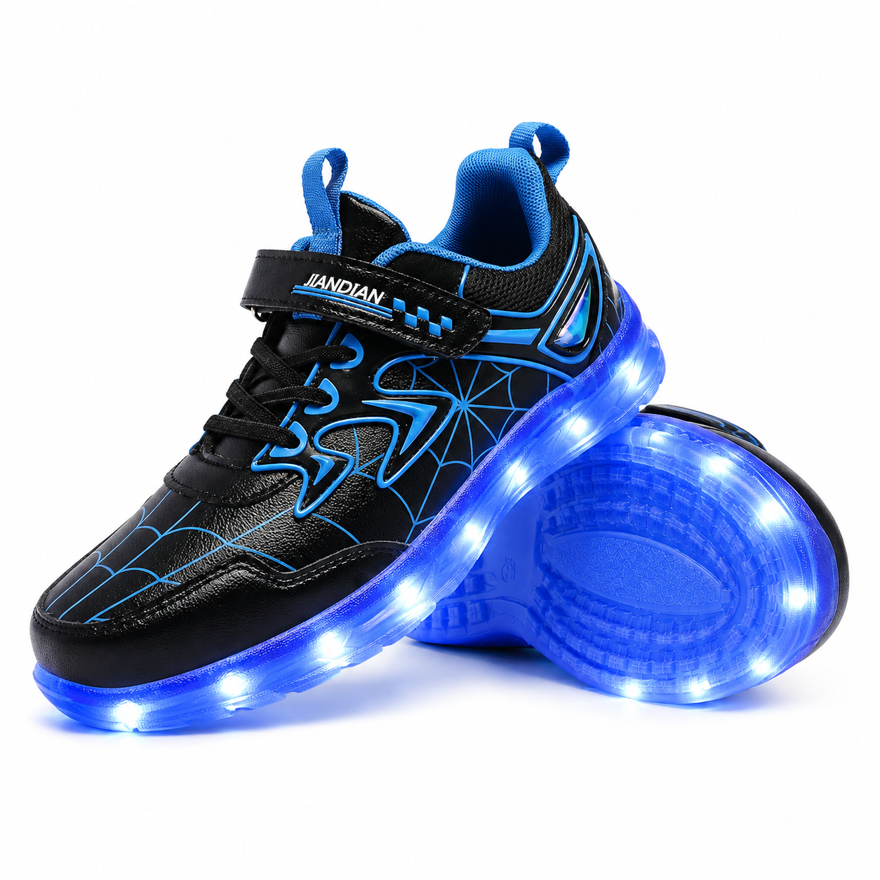 YUNICUS Kids LED Light-Up Shoes – USB Rechargeable Sneakers for Boys, Girls & Toddlers
