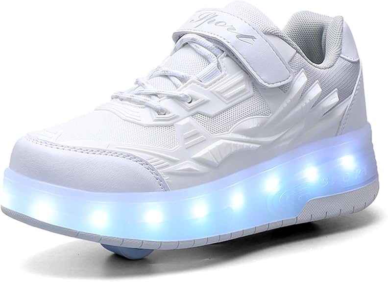 Roller Shoes for Girls Boys Kid Light Up Sneakers with Wheels