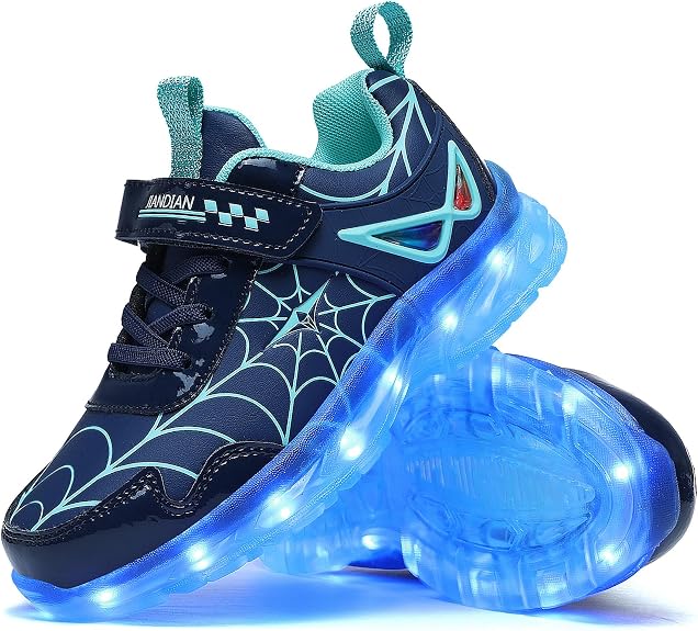 Kids Light Up Shoes for Boy Girl Toddler Sneakers Rechargeable Gift