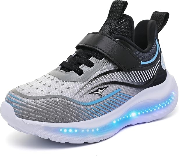 Kids Light Up Shoes, USB Rechargeable Sneakers for Boys and Girls
