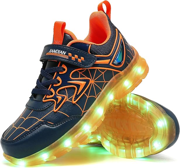 Kids Light Up Shoes for Boy Girl Toddler Sneakers Rechargeable Gift