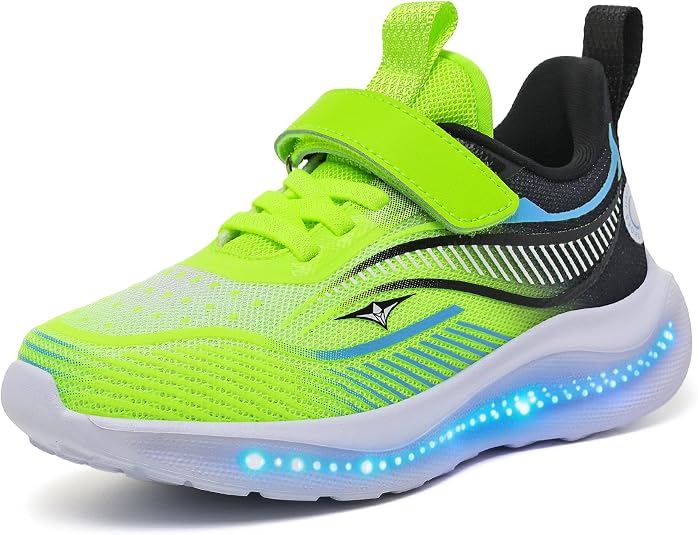 Kids Light Up Shoes, USB Rechargeable Sneakers for Boys and Girls