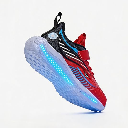 Kids Light Up Shoes, USB Rechargeable Sneakers for Boys and Girls