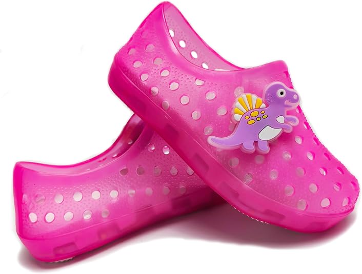 Girls Dress Shoes Toddler Cosplay Clear Jelly Sandals with Bow Mary Jane Led Light Up Flats