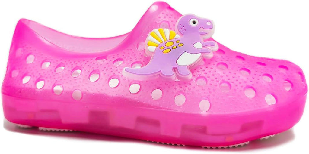Girls Dress Shoes Toddler Cosplay Clear Jelly Sandals with Bow Mary Jane Led Light Up Flats