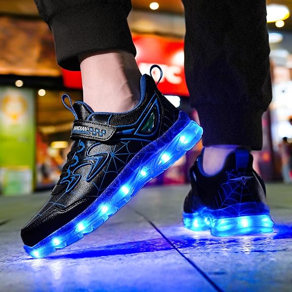 Kids Light Up Shoes for Boy Girl Toddler Sneakers Rechargeable Gift