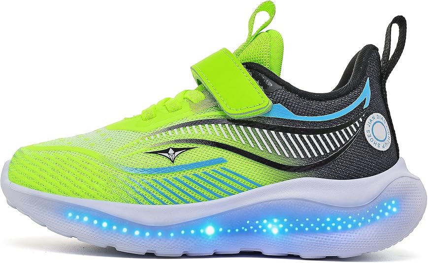 Kids Light Up Shoes, USB Rechargeable Sneakers for Boys and Girls