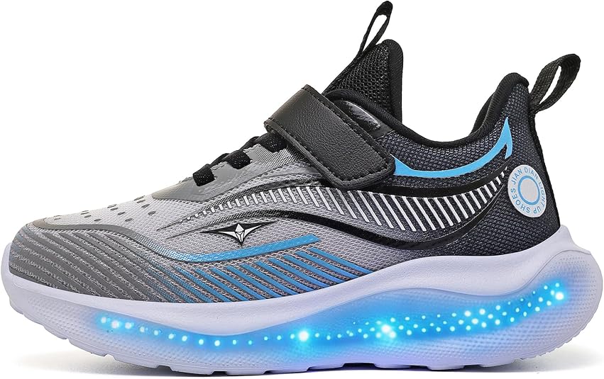 Kids Light Up Shoes, USB Rechargeable Sneakers for Boys and Girls