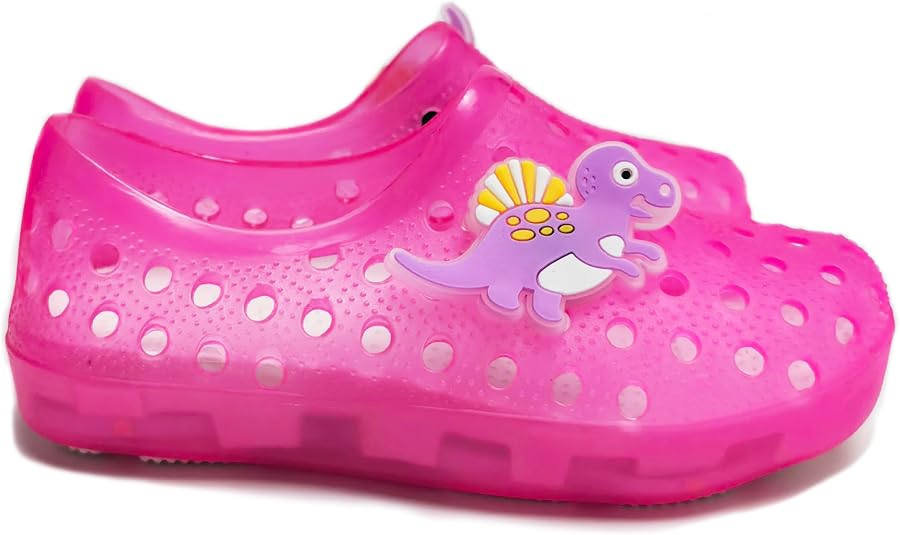 Girls Dress Shoes Toddler Cosplay Clear Jelly Sandals with Bow Mary Jane Led Light Up Flats