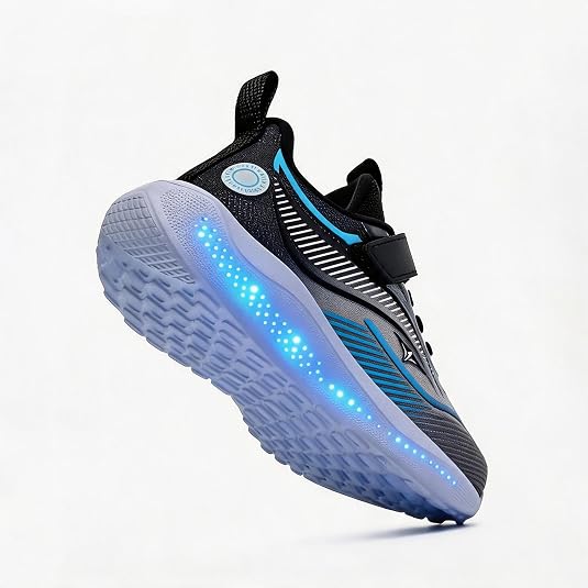Kids Light Up Shoes, USB Rechargeable Sneakers for Boys and Girls