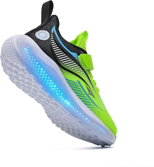Kids Light Up Shoes, USB Rechargeable Sneakers for Boys and Girls