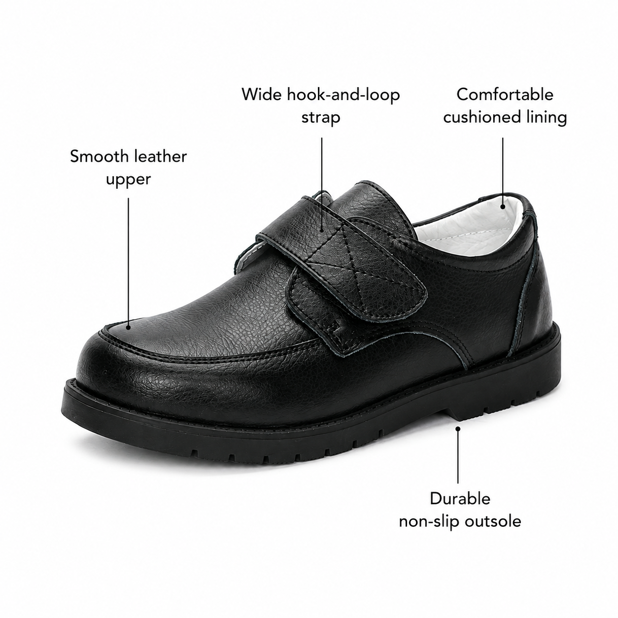 ALPHELIGANCE Boys' Dress Oxford Shoes – Classic Formal School Shoes for Kids