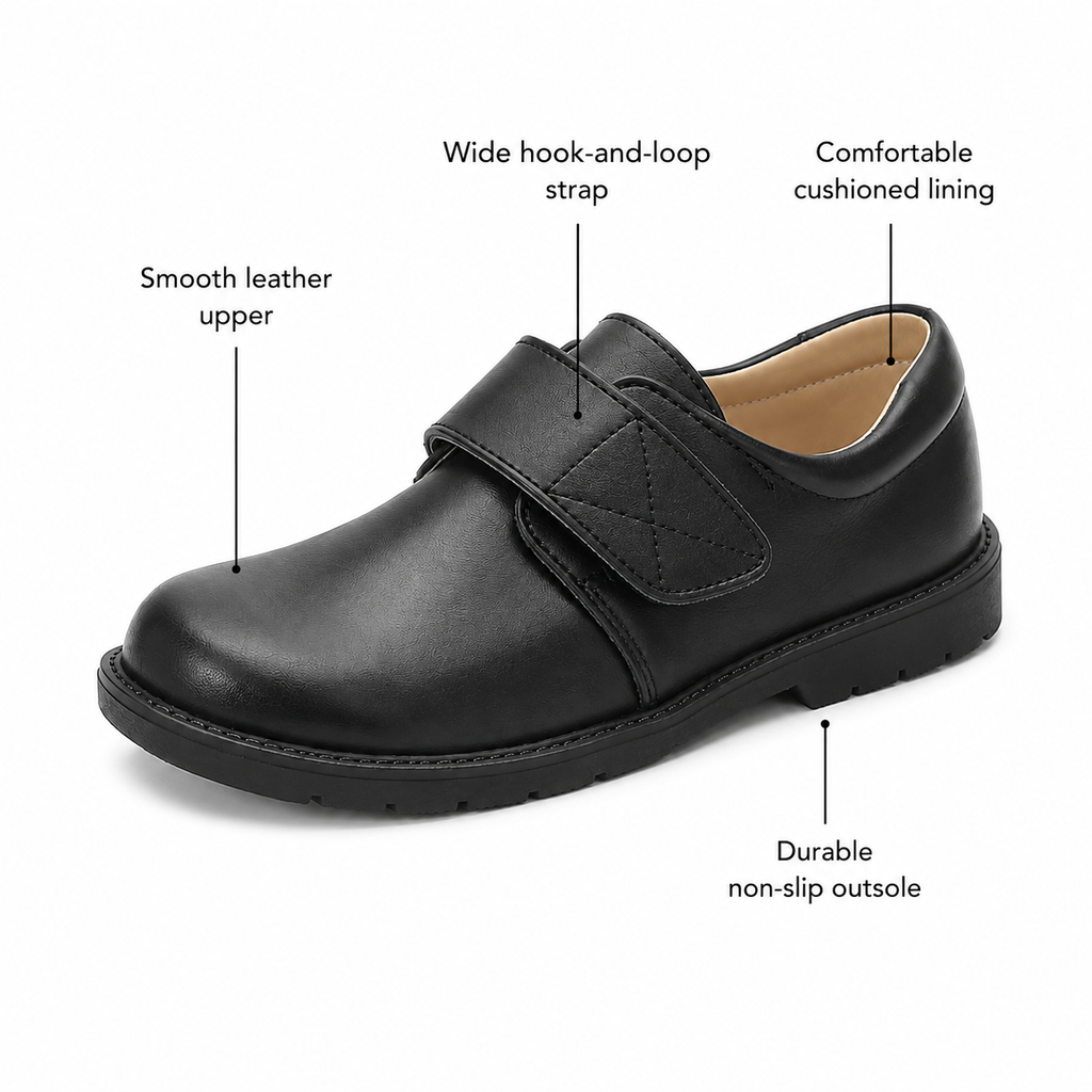 ALPHELIGANCE Boys' Dress Oxford Shoes – Classic Formal School Shoes for Kids