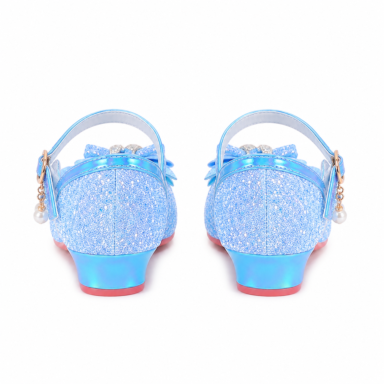 ALPHELIGANCE Girls Sparkle Mary Jane Princess Dress Shoes – Glitter Party Flats
