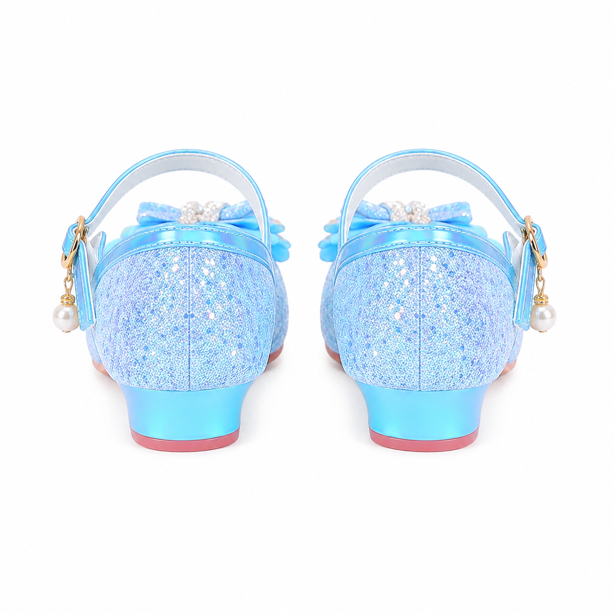 ALPHELIGANCE Girls Sparkle Mary Jane Princess Dress Shoes – Glitter Party Flats