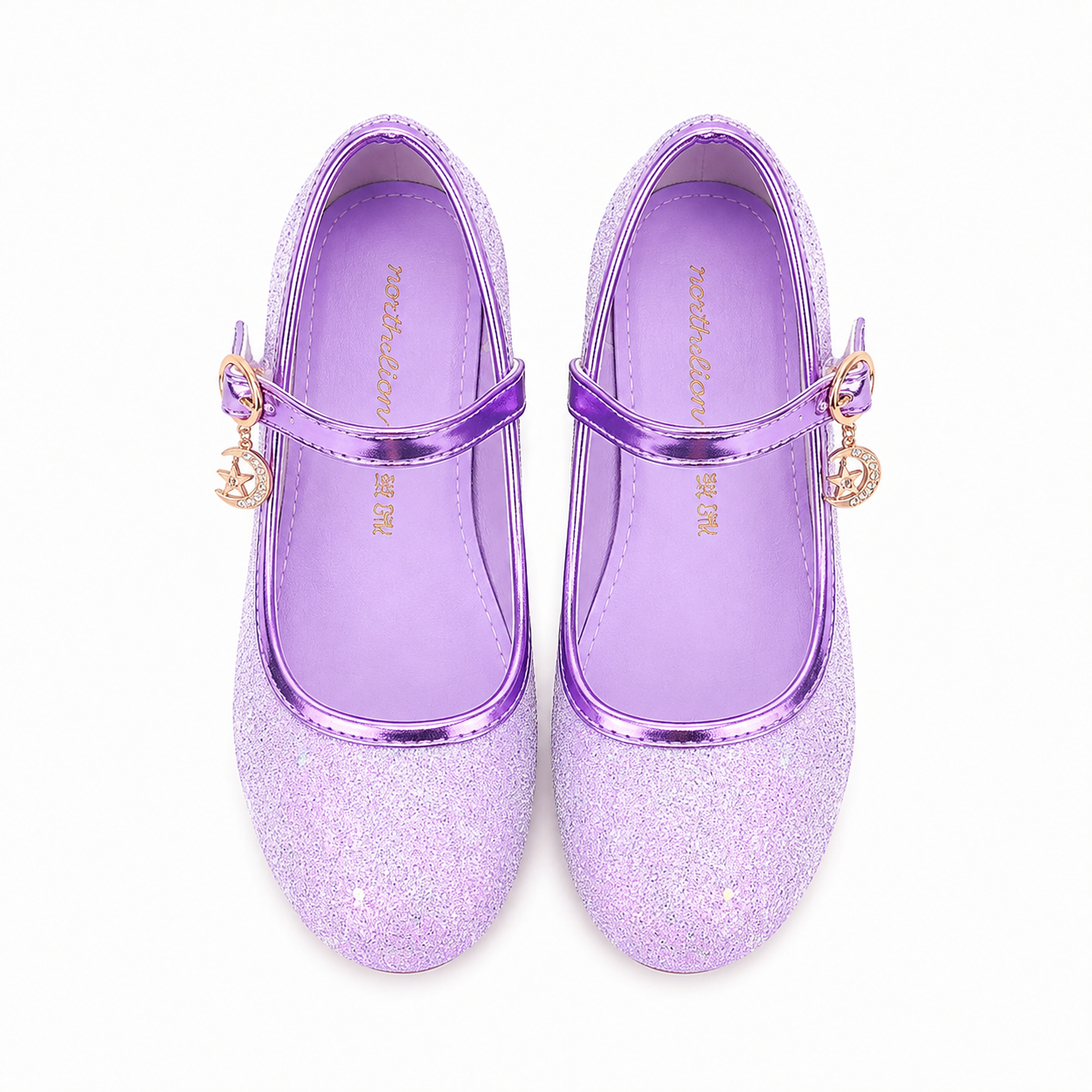 ALPHELIGANCE Girls Sparkle Mary Jane Princess Dress Shoes – Glitter Party Flats