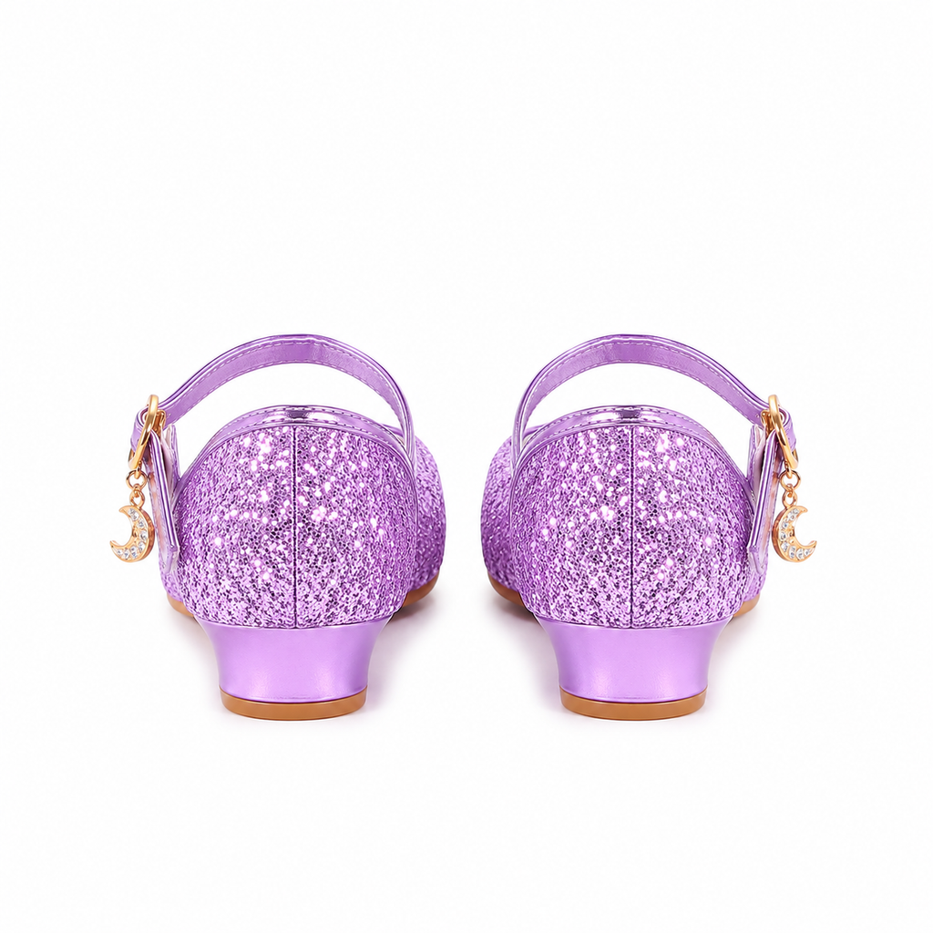ALPHELIGANCE Girls Sparkle Mary Jane Princess Dress Shoes – Glitter Party Flats