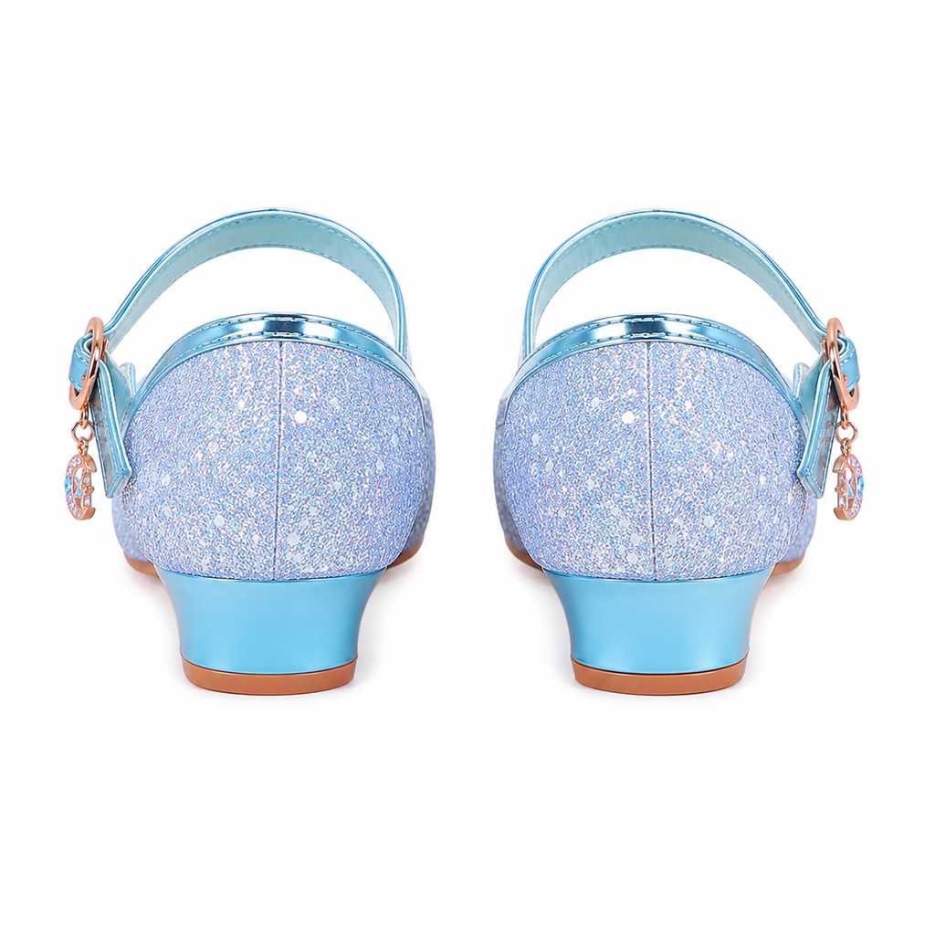 ALPHELIGANCE Girls Sparkle Mary Jane Princess Dress Shoes – Glitter Party Flats