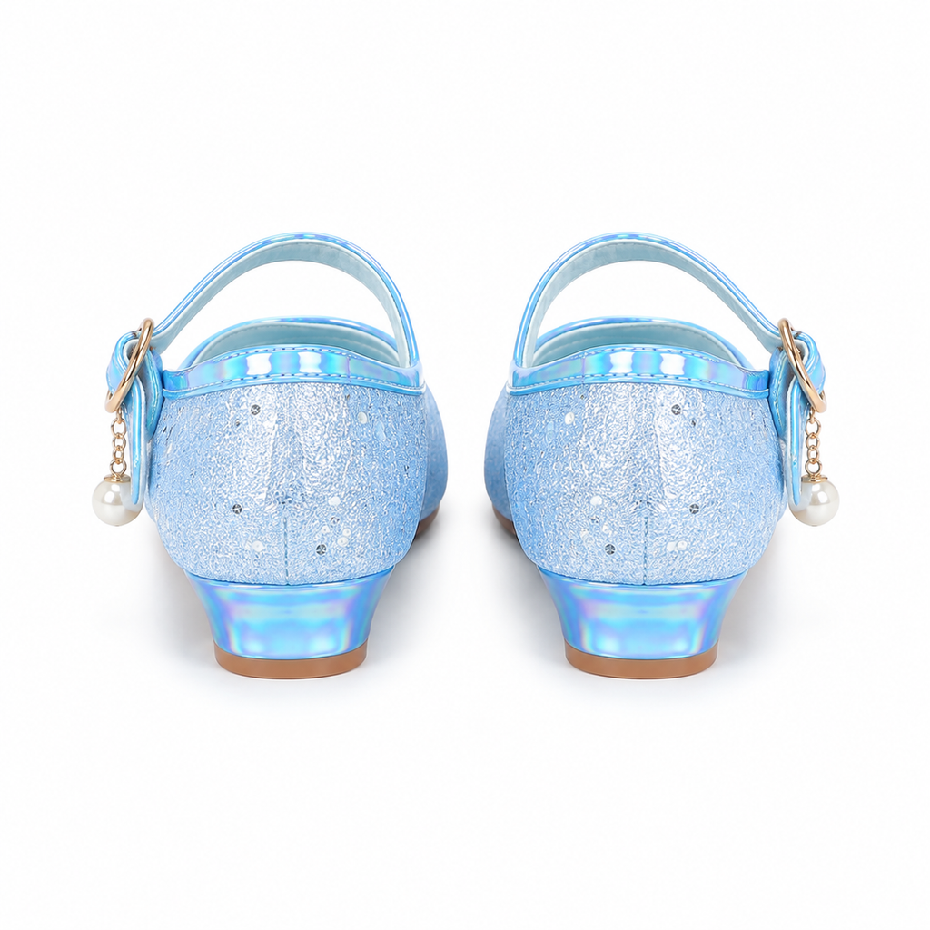 ALPHELIGANCE Girls Sparkle Mary Jane Princess Dress Shoes – Glitter Party Flats
