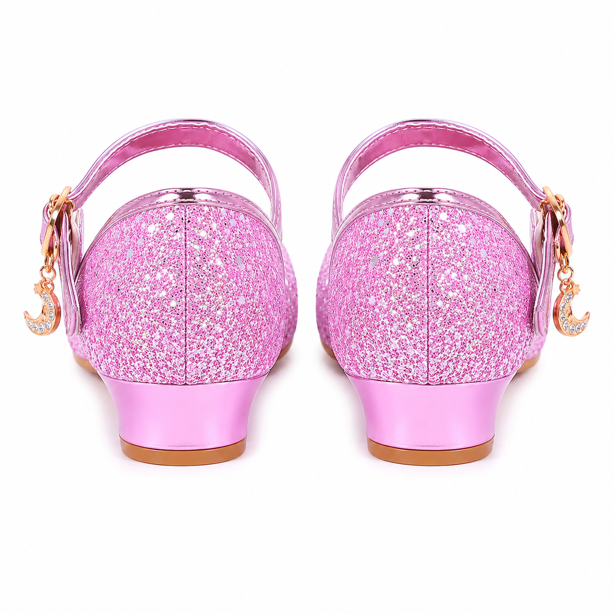 ALPHELIGANCE Girls Sparkle Mary Jane Princess Dress Shoes – Glitter Party Flats