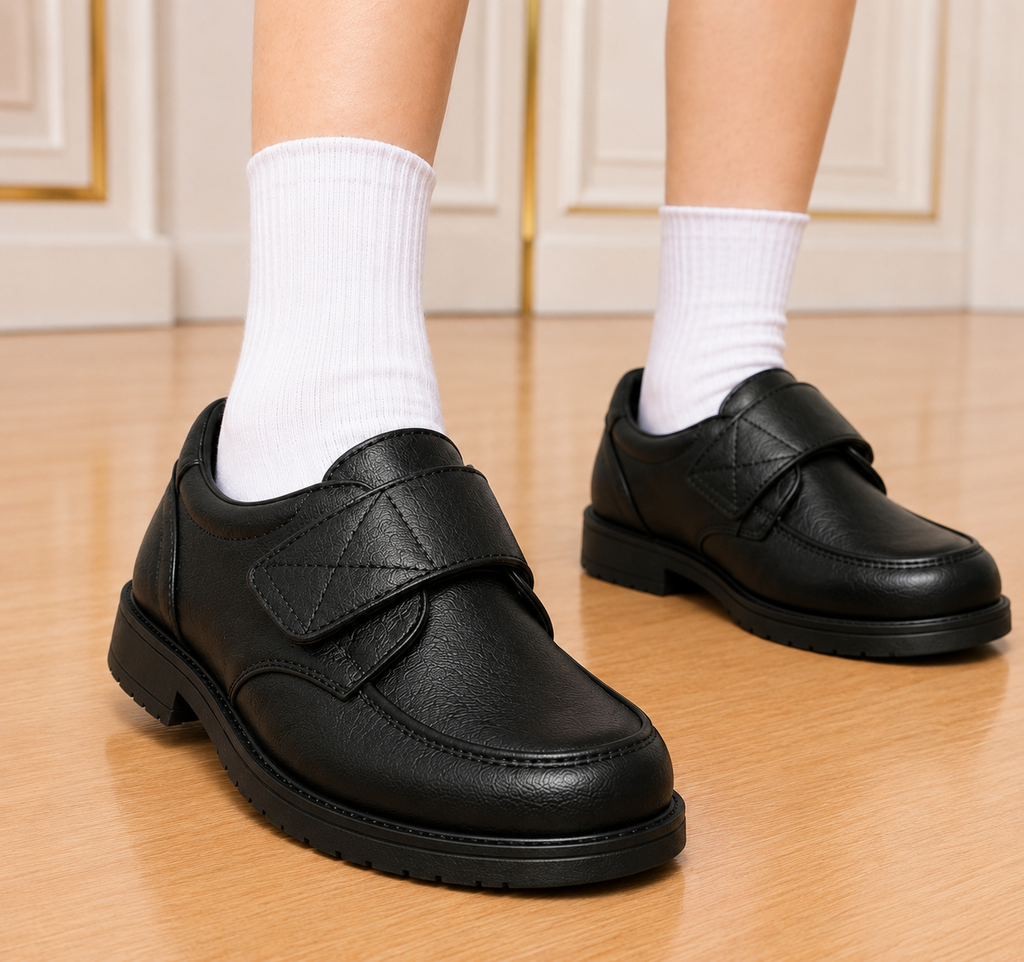 YUNICUS Boys' Dress Oxford Shoes – Classic Formal School Shoes for Kids