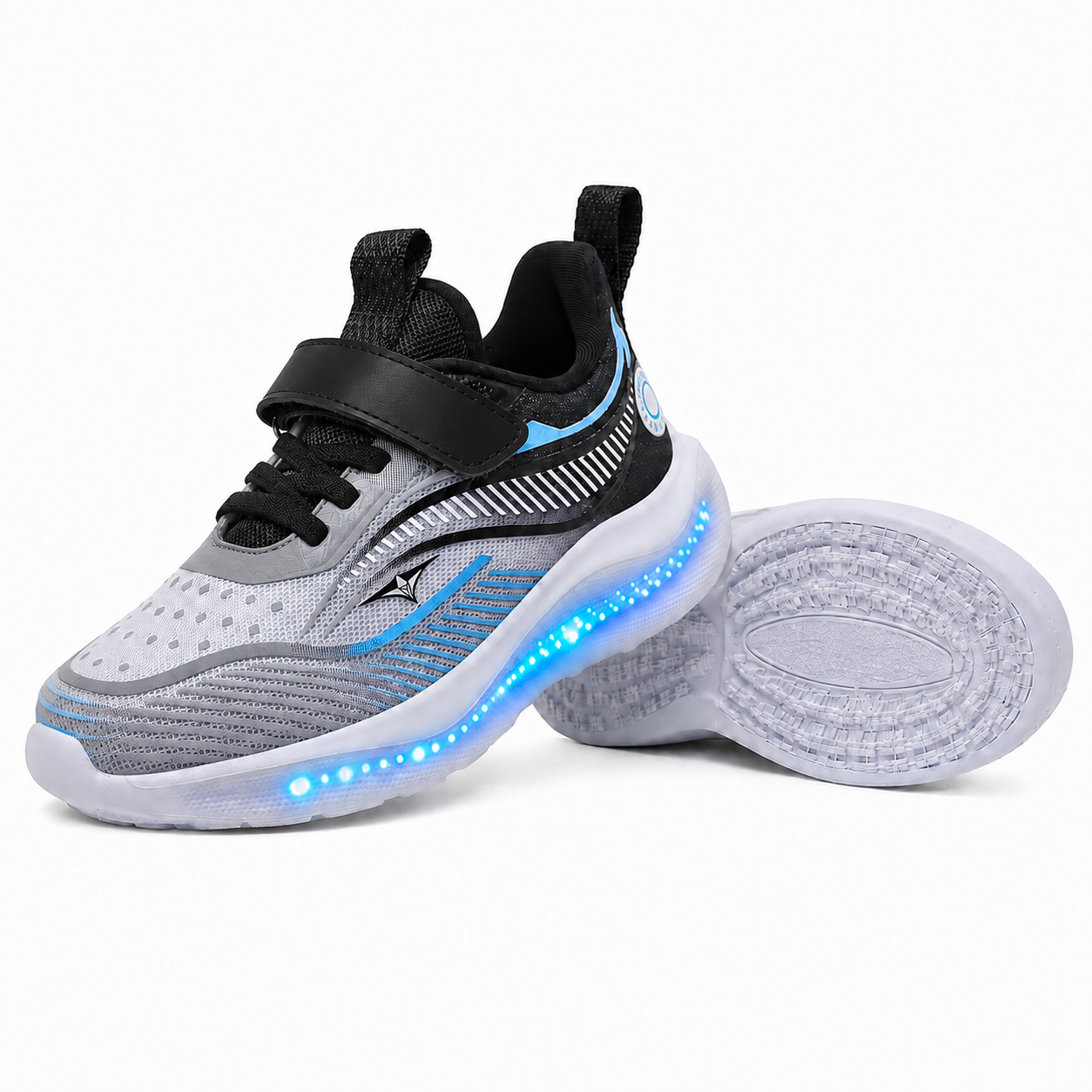 YUNICUS Kids LED Light-Up Sneakers – USB Rechargeable Shoes for Boys & Girls