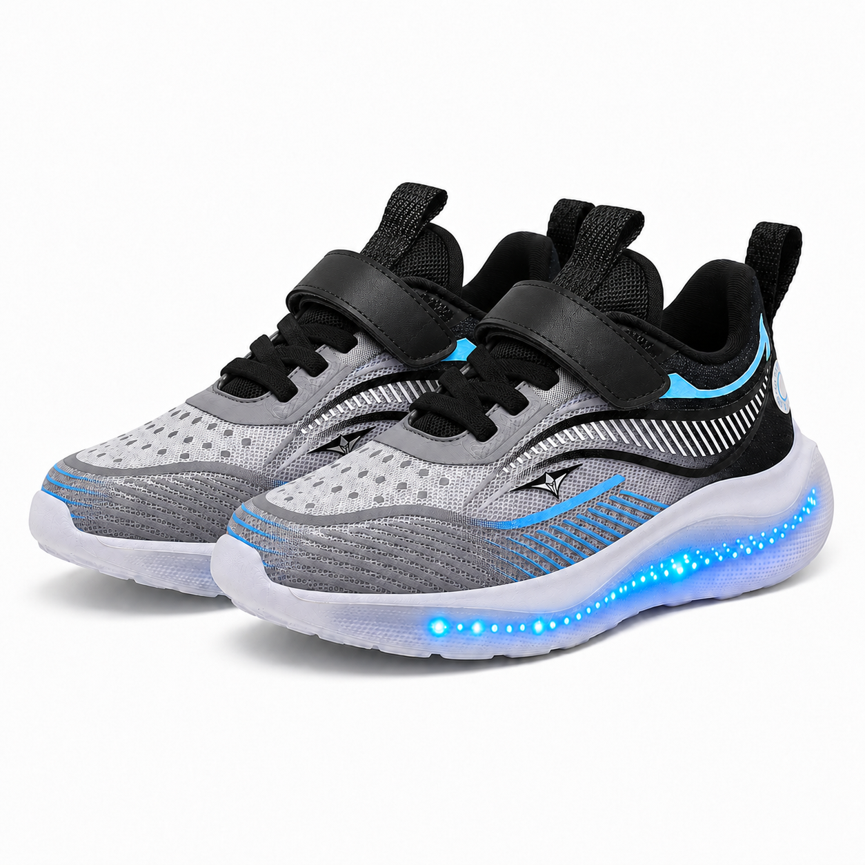 YUNICUS Kids LED Light-Up Sneakers – USB Rechargeable Shoes for Boys & Girls