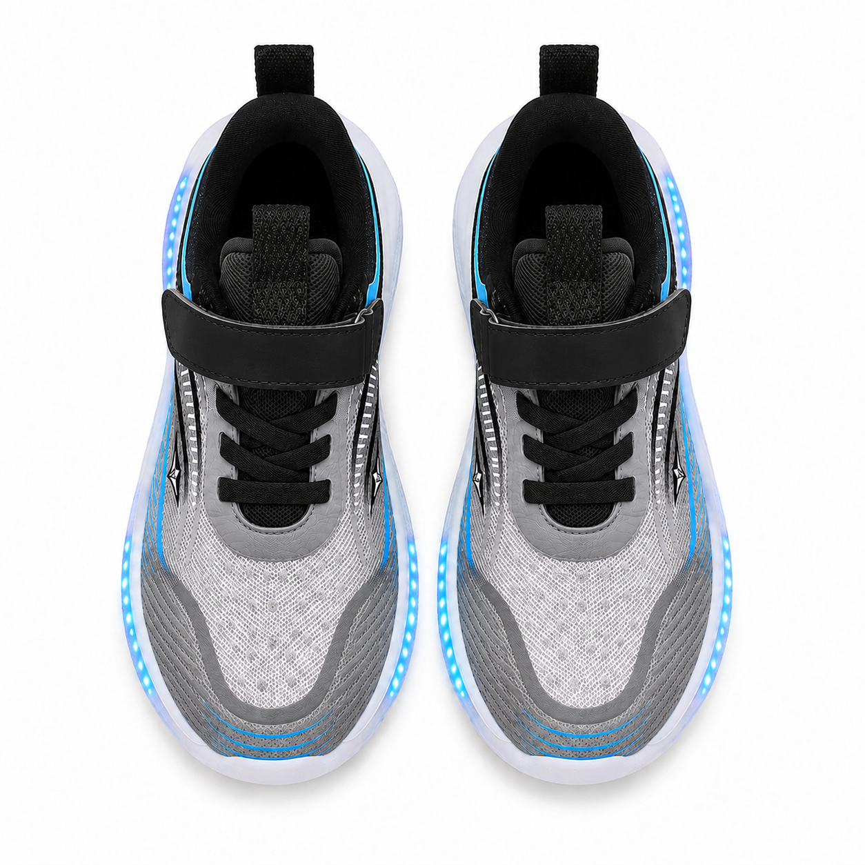 YUNICUS Kids LED Light-Up Sneakers – USB Rechargeable Shoes for Boys & Girls