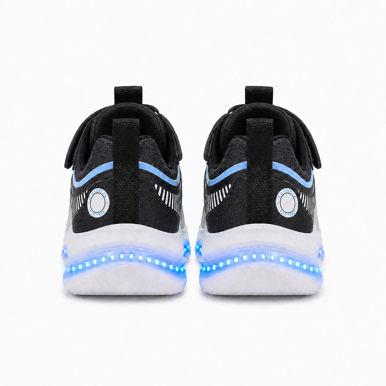 YUNICUS Kids LED Light-Up Sneakers – USB Rechargeable Shoes for Boys & Girls