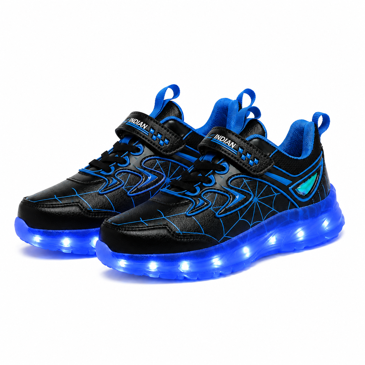 YUNICUS Kids LED Light-Up Shoes – USB Rechargeable Sneakers for Boys, Girls & Toddlers